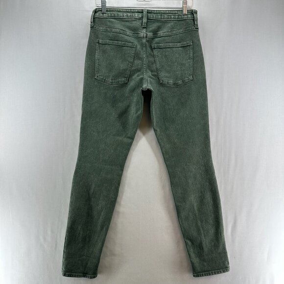 Universal Thread Jeans Womens 4/27R High Rise Skinny Stretch Denim Washed Green - Picture 2 of 12